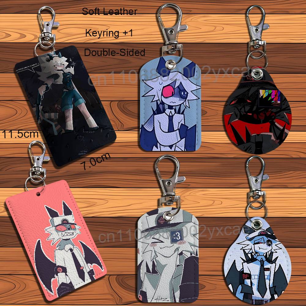 Lanyard Badge Holder - Mister Barrel Katieverse FPE Deri Anahtarlık