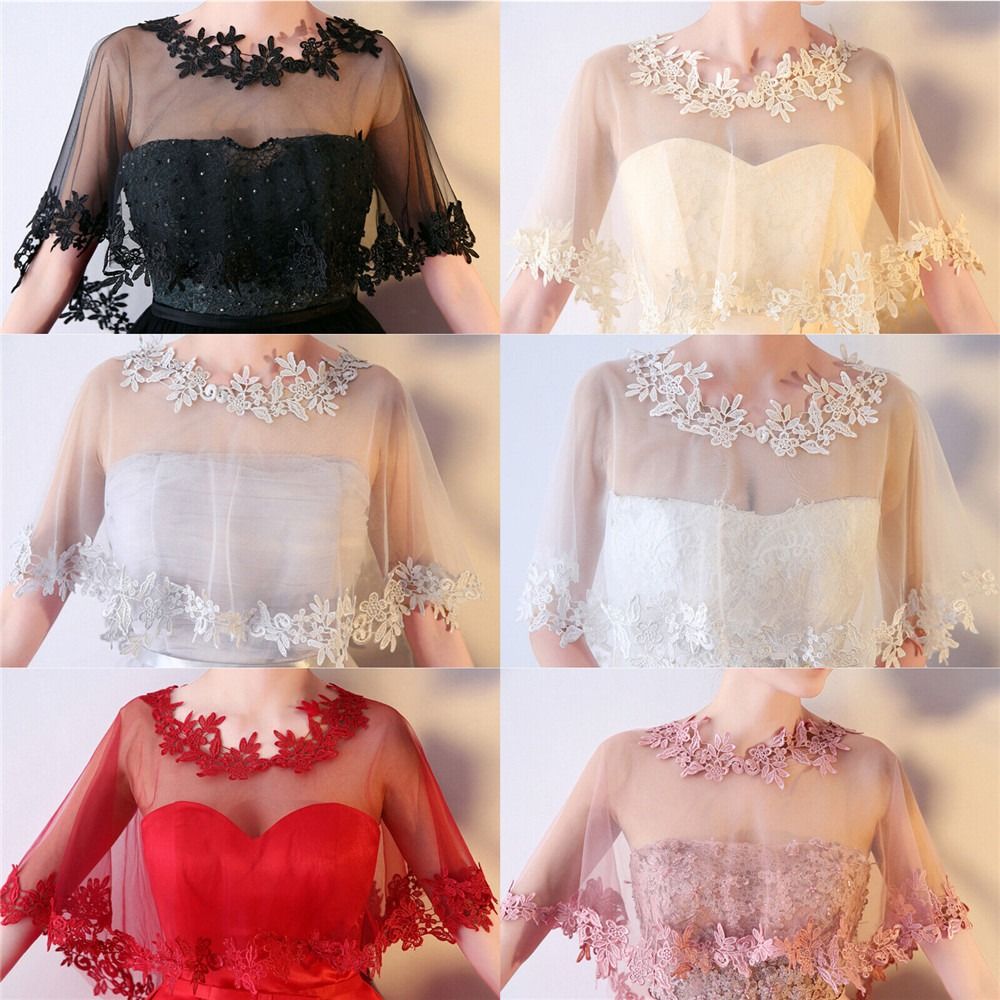 Moda Dantel Kısa Kollu Omuz Si - Stole Wedding Shawl incelemesi ve fiyatı