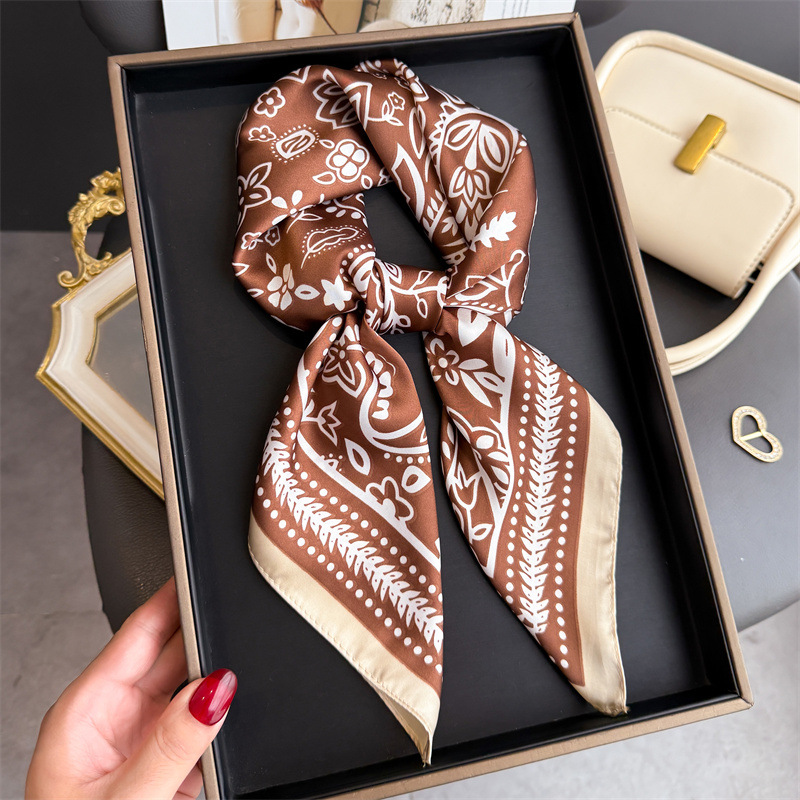 1 adet kaju desenli moda ipek  - Scarf Silk Square incelemesi ve fiyatı