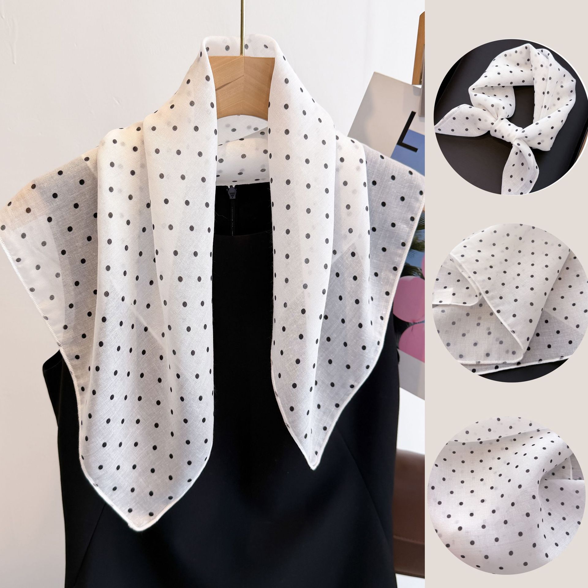 50cm Pamuklu Keten Kare Eşarp  - Bandana Cotton incelemesi ve fiyatı