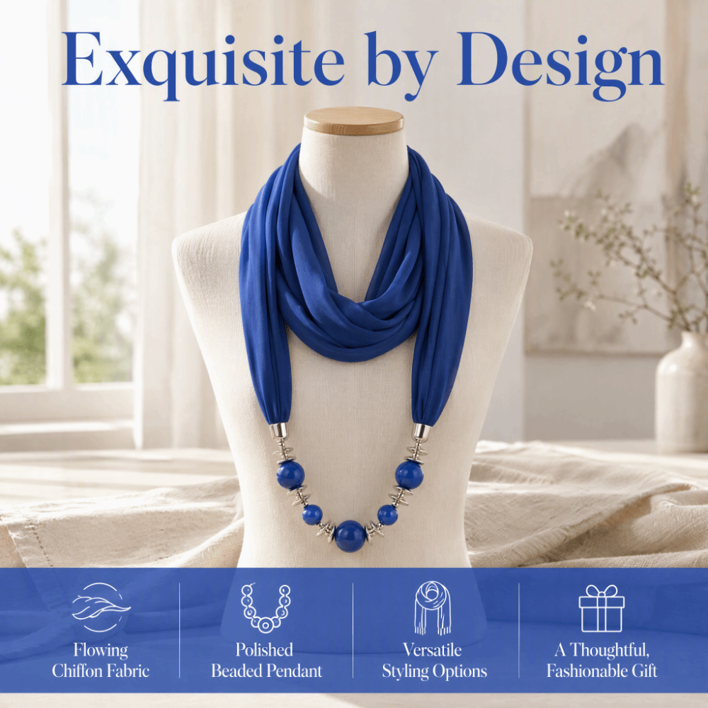 Yeni Şifon Eşarp Kolye Boncukl - Infinity Scarf Knit incelemesi ve fiyatı
