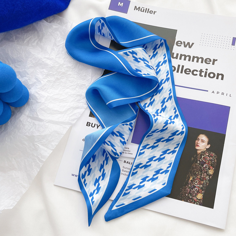 Klein mavi ipek eşarp Kadınlar - Bandana Cotton incelemesi ve fiyatı