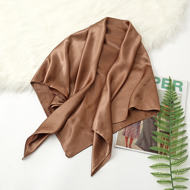 90cm düz renkler atkısı başört - Scarf Silk Square incelemesi ve fiyatı